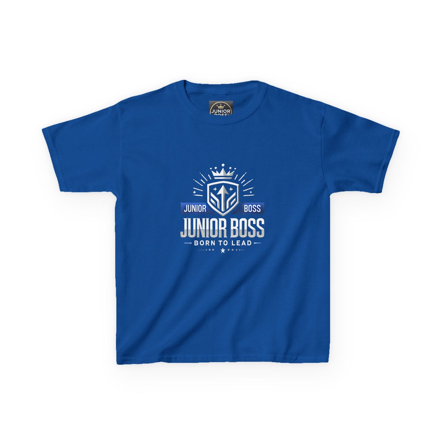 Junior Boss Kids Heavy Cotton Tee - Fun & Confident Children's T-Shirt