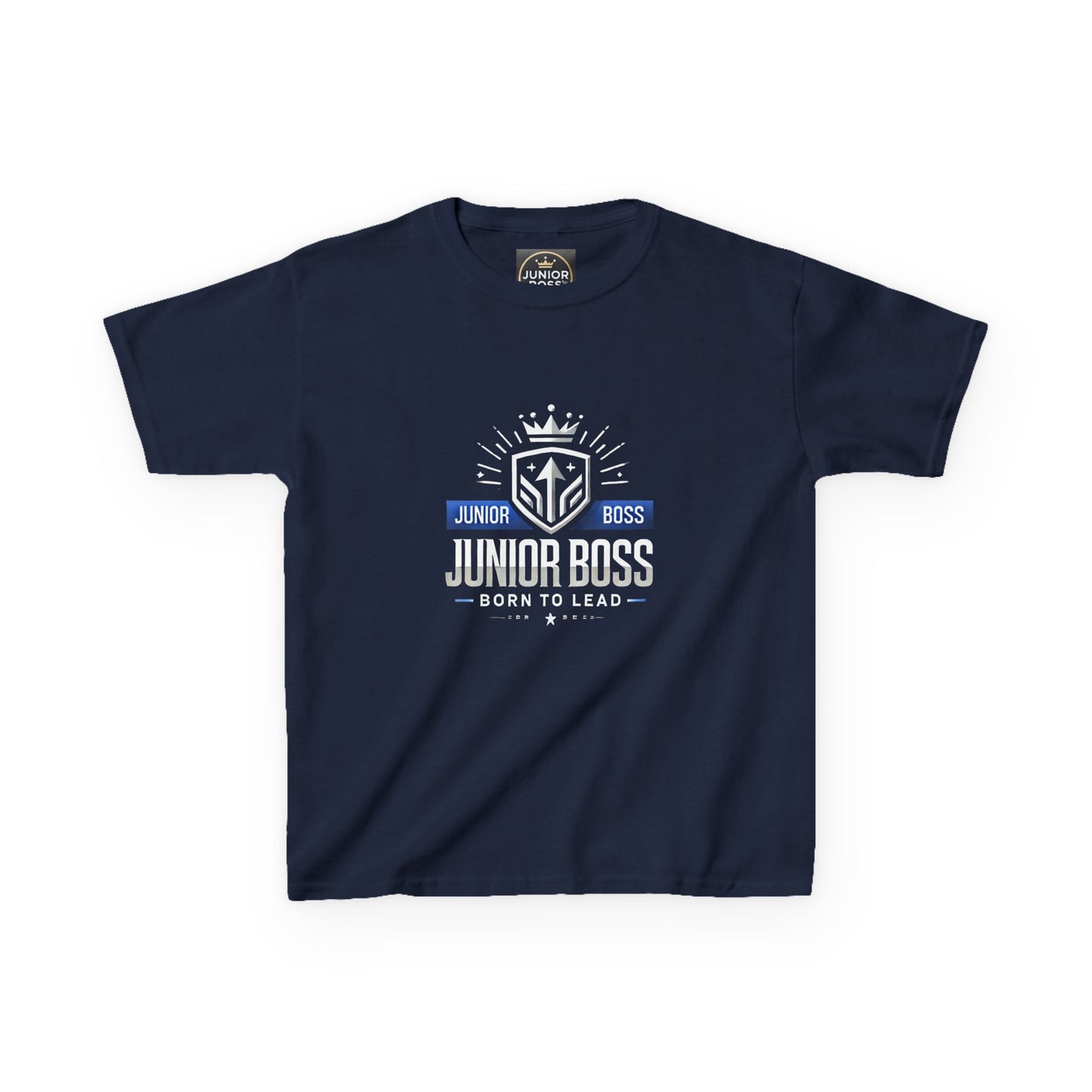 Junior Boss Kids Heavy Cotton Tee - Fun & Confident Children's T-Shirt