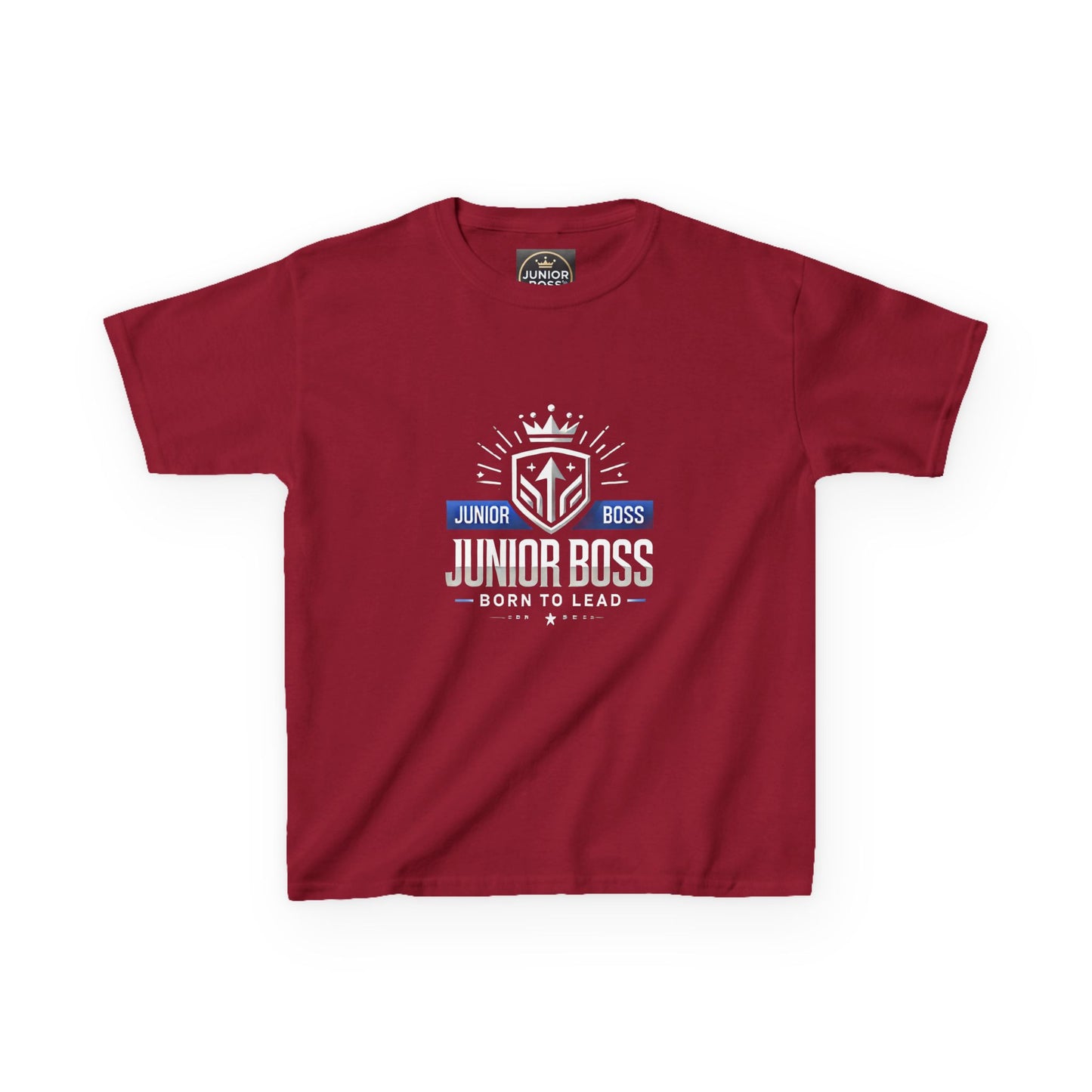 Junior Boss Kids Heavy Cotton Tee - Fun & Confident Children's T-Shirt