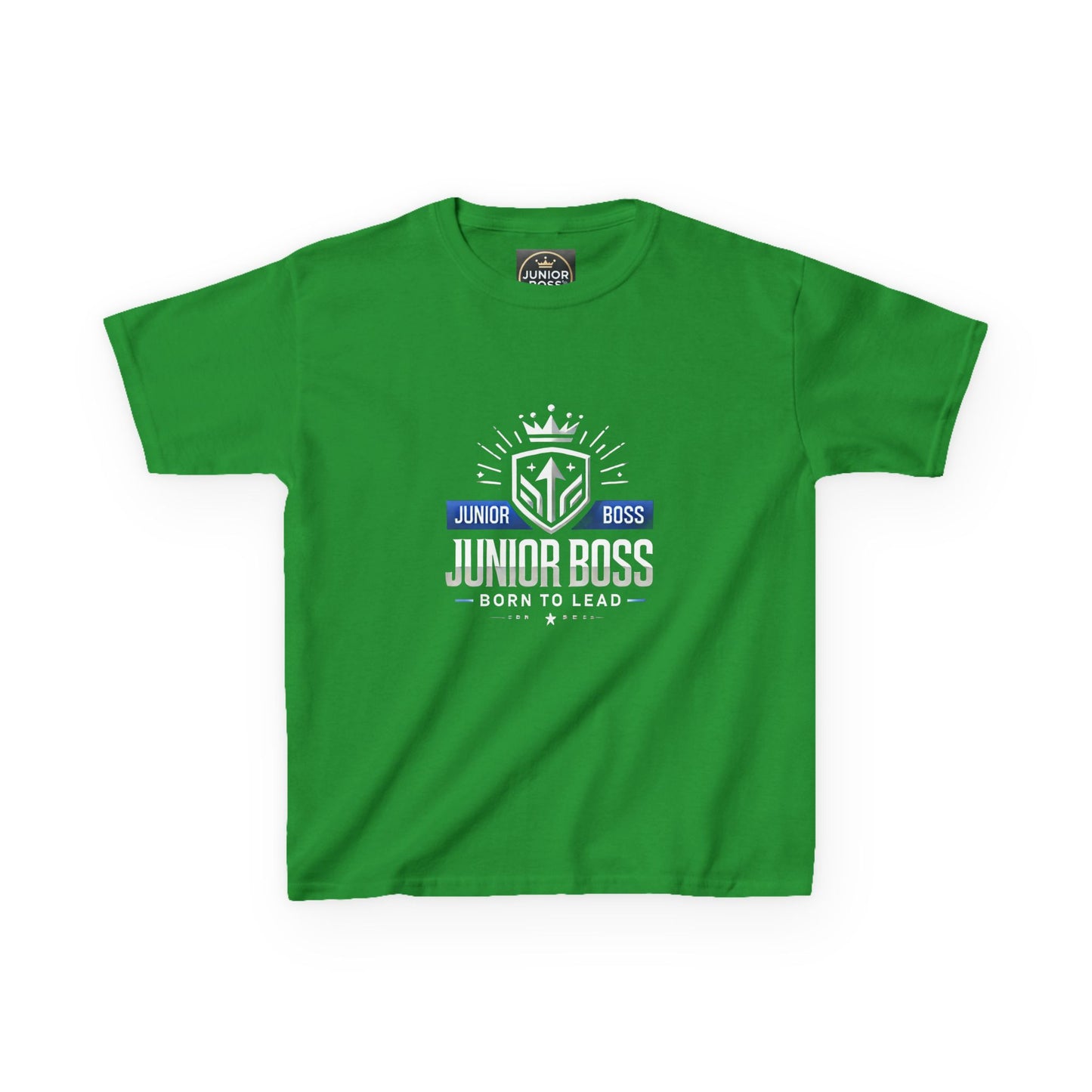 Junior Boss Kids Heavy Cotton Tee - Fun & Confident Children's T-Shirt