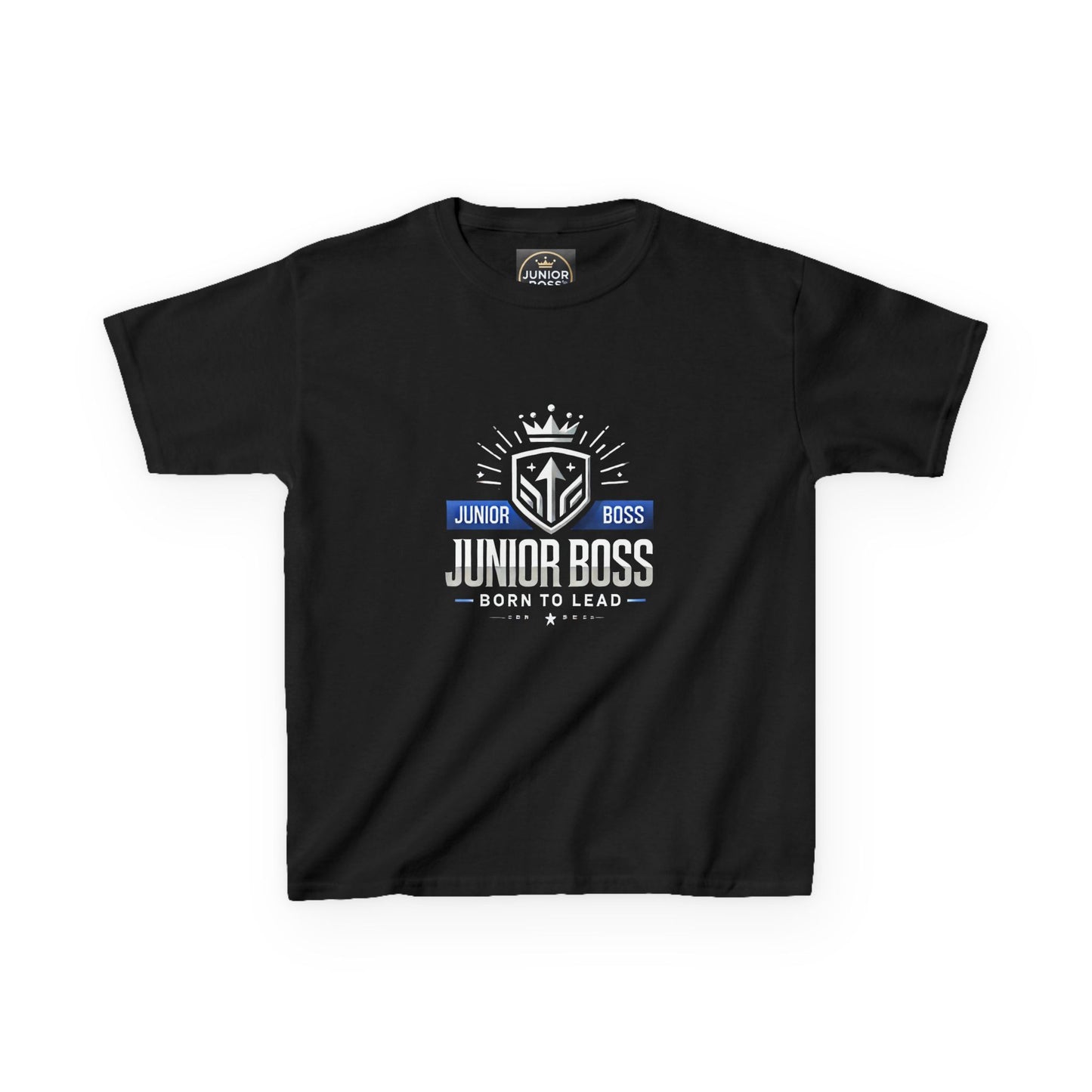 Junior Boss Kids Heavy Cotton Tee - Fun & Confident Children's T-Shirt