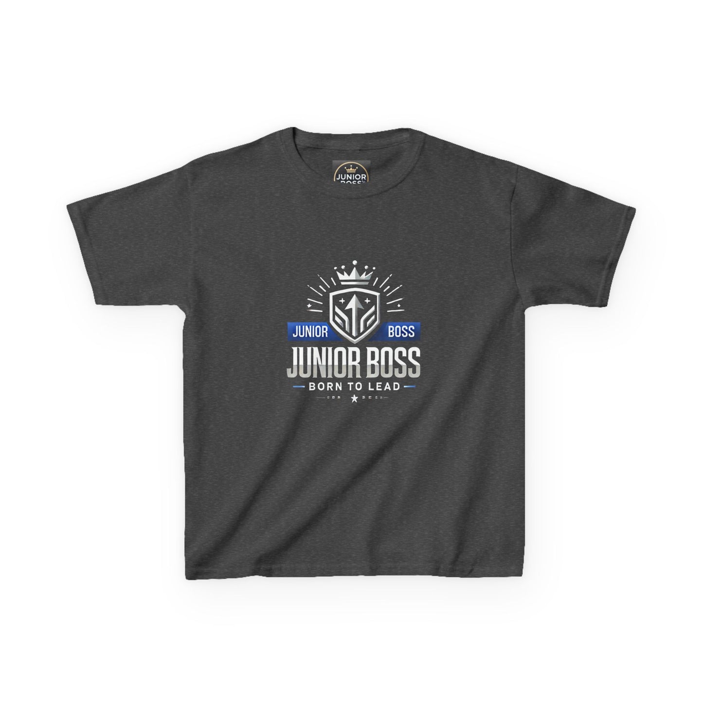 Junior Boss Kids Heavy Cotton Tee - Fun & Confident Children's T-Shirt